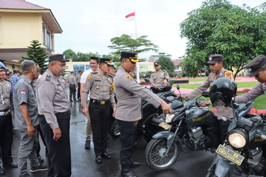 Selain Pengecekan Kelengkapan Ranmor Dinas Dalam Rangka Ops Lilin Toba, Polres Batu Bara Sampaikan 5 Program Prioritas Kapolda Sumut