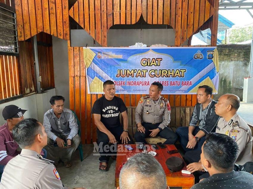 Ciptakan Pemilu Damai, Kapolsek Indrapura Gelar Pojok Pemilu
