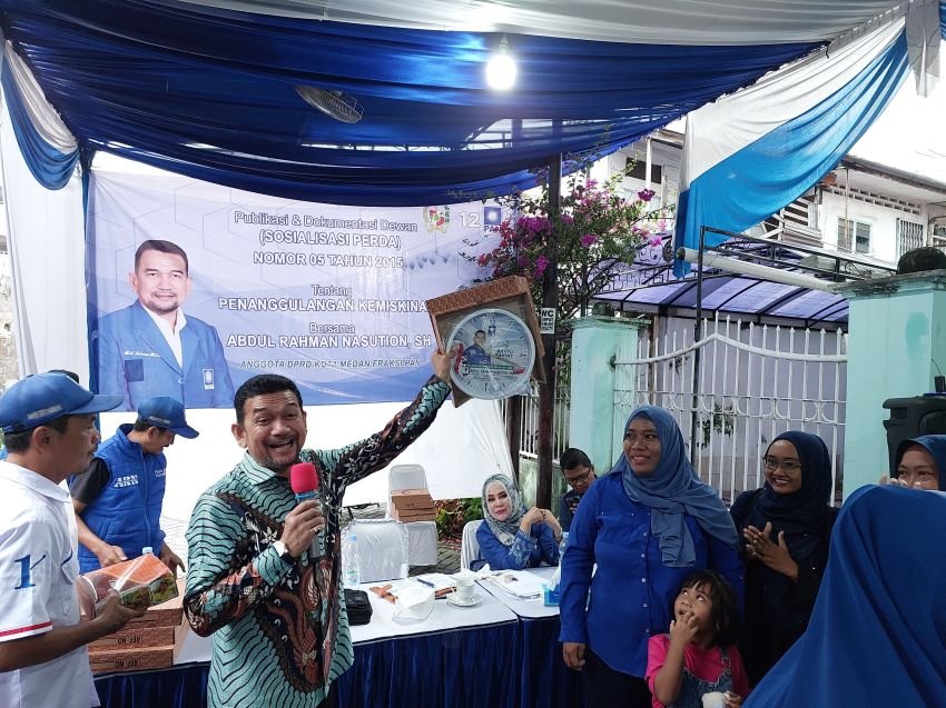 Hujan Deras Tak Menyurutkan Langkah Warga Sekip Hadiri Sosialisasi Abdul Rahman Nasution