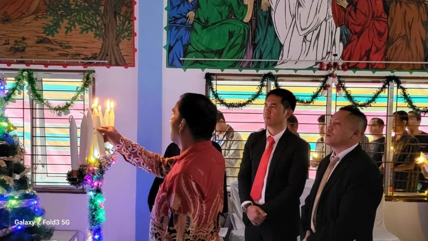 Rutan Humbahas Bersama WBP dan Keluarga Gelar Perayaan Natal