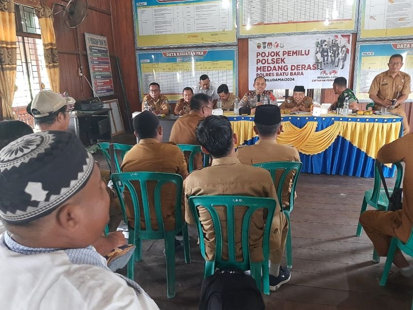 Kapolsek Medang Deras Bersinergi Dengan Masyarakat Lewat Cooling Syistem