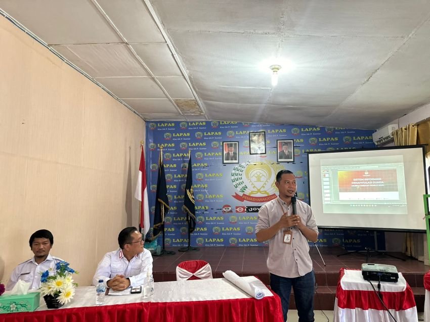 KPPS Lapas Klas IIA Pematangsiantar Terima Pembekalan & Sosialisasi Dari KPU Simalungun