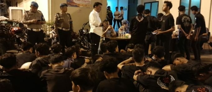 Tim Gabungan Amankan Seratusan Remaja Diduga Geng Motor