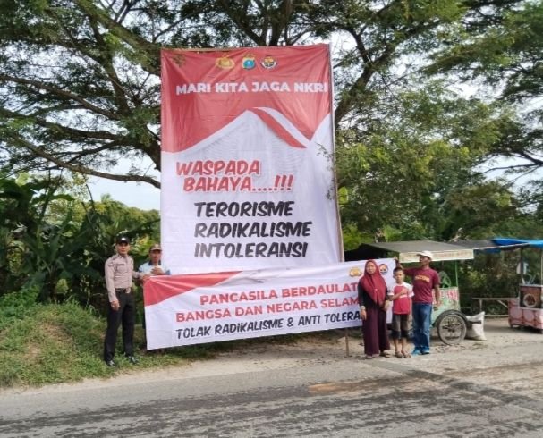 Polda Sumut Pasang Spanduk Tolak Radikalisme dan Intoleransi