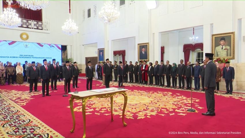 Sembilan Anggota KPPU Periode 2024-2029 Dilantik Presiden