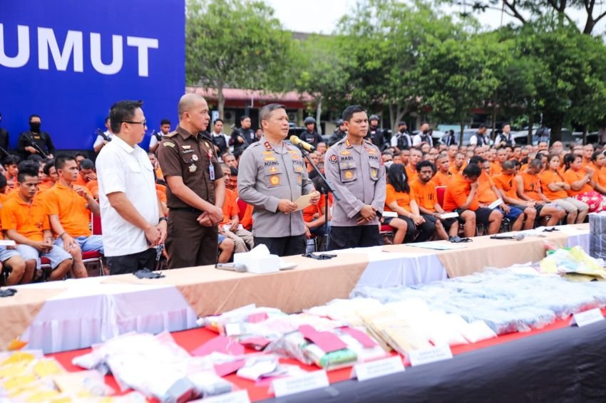 2.252 Jaringan Ditangkap Polda Sumut, Irjen Agung Perintahkan Ratakan Tempat Peredaran dan Jaringan Narkoba