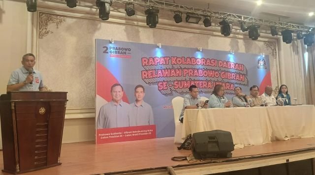 TKN Sosialisasikan Biru Ceria-Canvassing Kepada Relawan Prabowo-Gibran Sumut