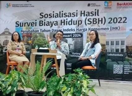 BPS Tambah 3 Daerah di Sumut Sebagai Lokasi Survei Biaya Hidup