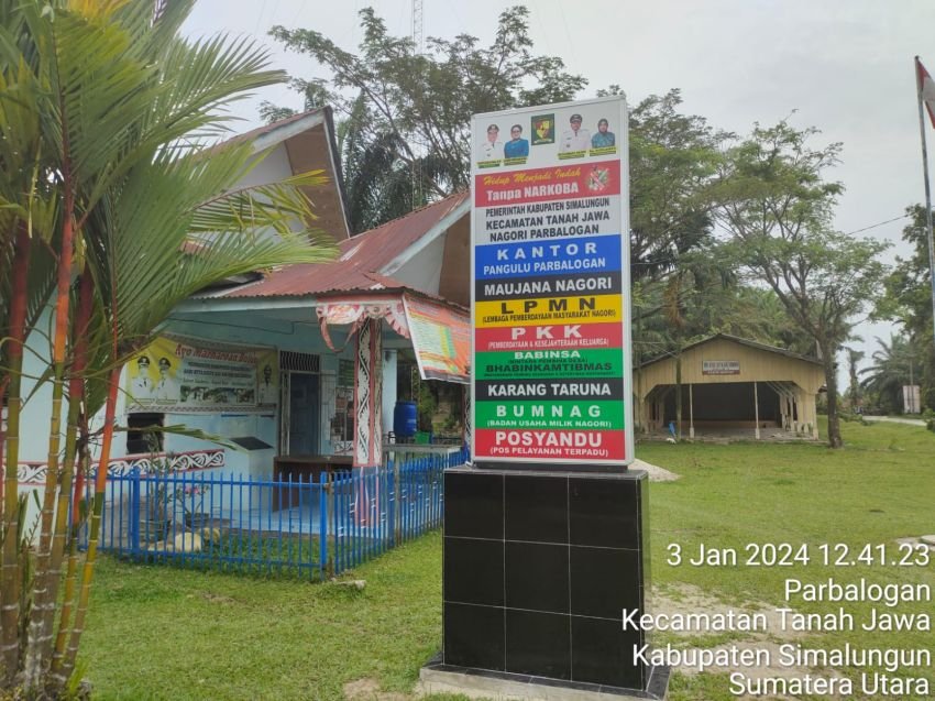 Proyek Neon Box di Nagori Sekabupaten Simalungun Rp 8.7 M " Misteris"