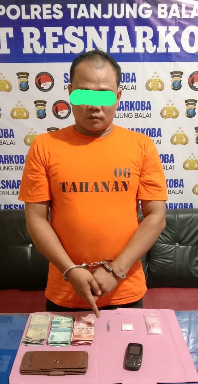 Polres Tanjung Balai Kembali Tangkap Bandar Narkoba dari Dalam Rumahnya