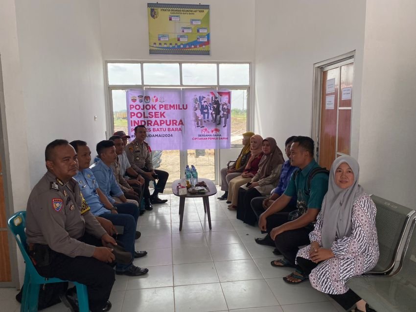 Kapolsek Indrapura Ajak Masyarakat Jaga Situasi Kamtibmas Pemilu 2024 Kondusif