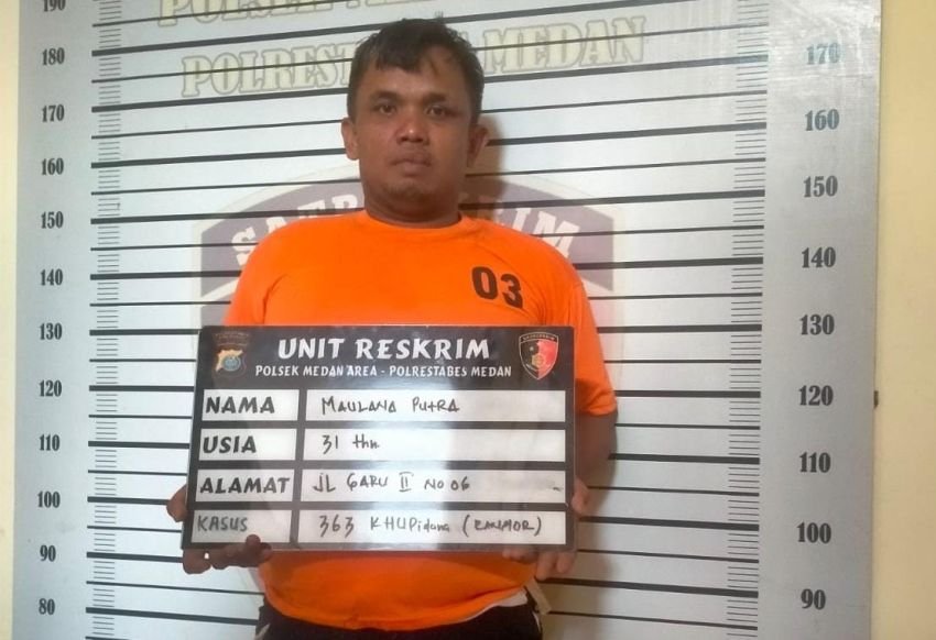 Tampang Maling Motor Setelah Dibantai Massa di Jalan Jermal XV