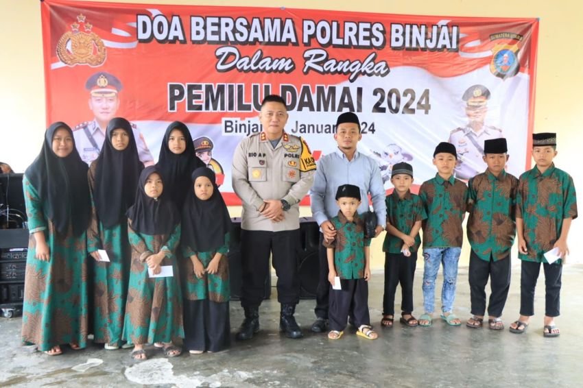 Polres Binjai Lakukan Doa Bersama Jelang Pemilu 2024 Dan Harapkan Pemilu Damai