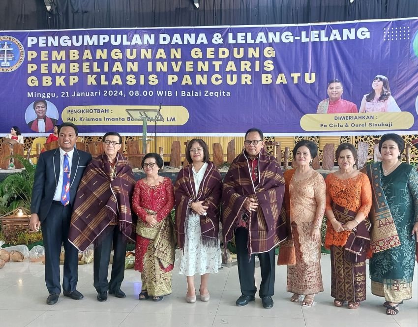 Panitia Pembanguan Klasis Pancur Batu Doakan Dr Badikenita Sitepu Kembali Jadi DPD RI