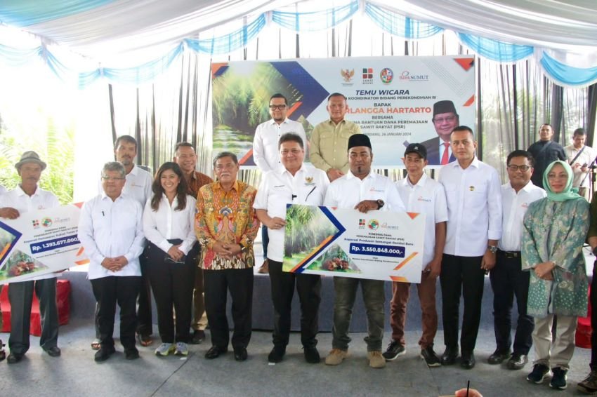Ijeck Dampingi Airlangga Kunjungan ke Deliserdang, Realisasi Dana PSR Masih Rp1,5 Triliun