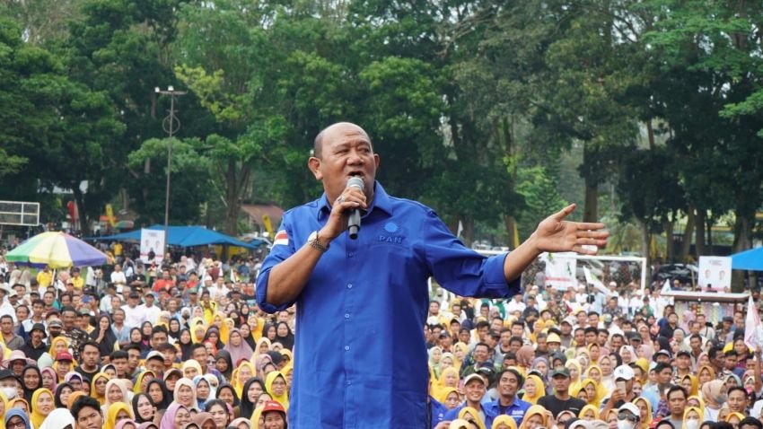 Ribuan Orang Hadiri Kampanye Akbar Prabowo-Gibran
