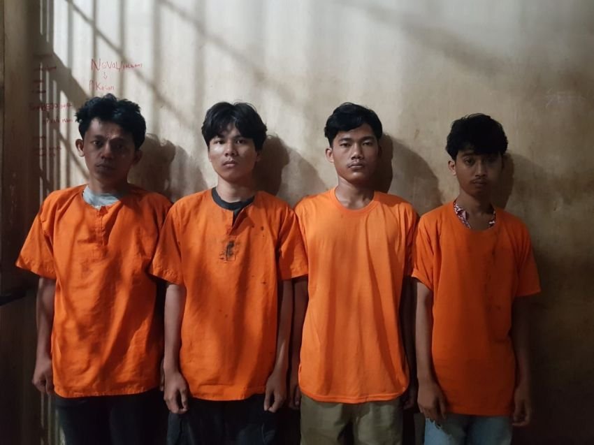 Mahasiswi Diperkosa 11 Orang di Rumah Kosong, Ini Tampang 4 Pelaku yang Ditangkap