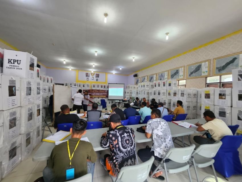 Rekapituasi Perhitungan Suara Pemilu 2024 Kabupaten Batu Bara diTingkat PPK Sudah Mencapai 22.61 %