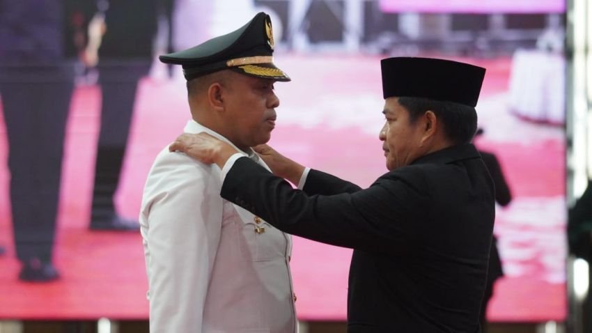 Pj Gubsu Hassanudin Lantik Faisal Hasrimy Menjadi Pj Bupati Langkat