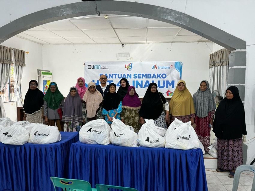 Usia Ke-48, Inalum Bagikan 1500 Paket Sembako