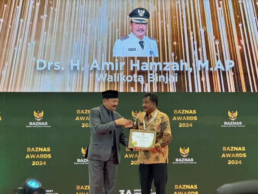Walikota Binjai Terima Penghargaan Baznas RI