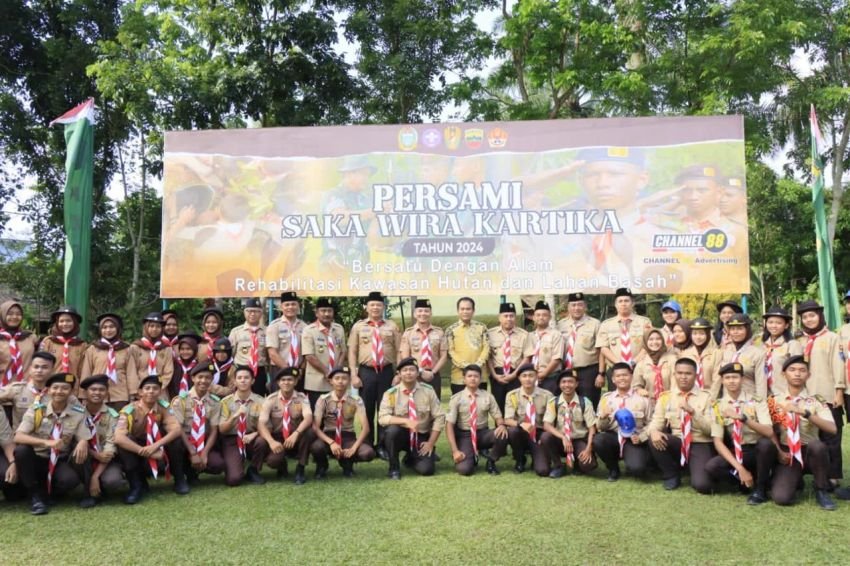 Pembukaan Perkemahan Pramuka Saka Wira Kartika Terpusat Tingkat Kodam