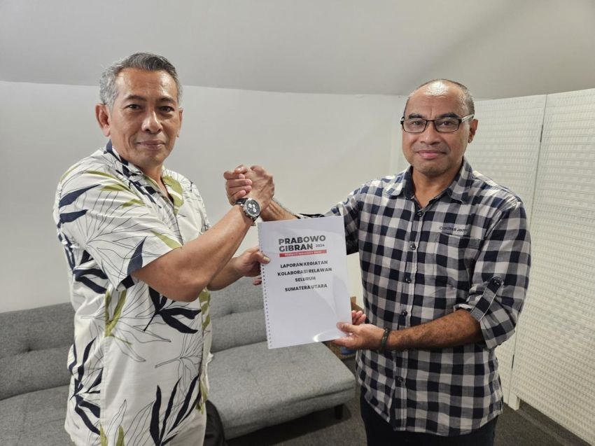 Komandan Tim Golf Prabowo-Gibran Terima Laporan Rakorda Relawan Sumut