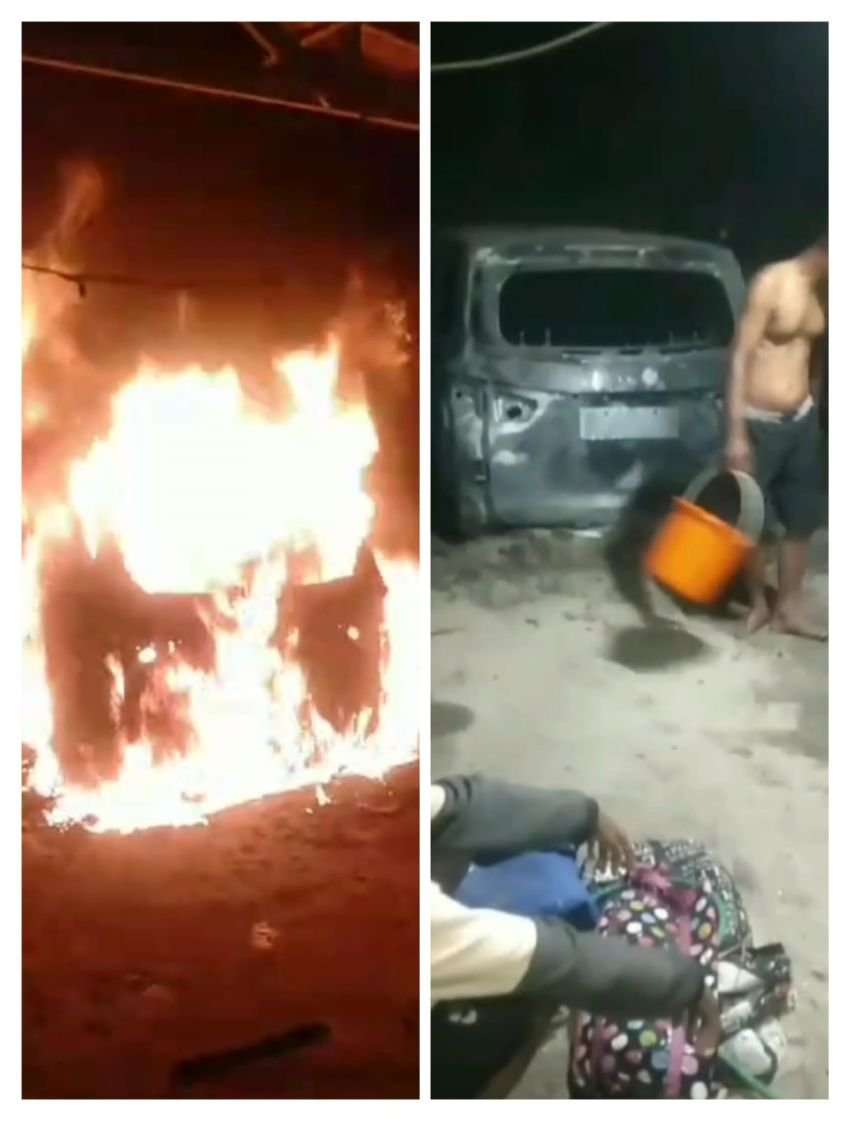 Mobil Wartawan Tobapos Dibakar Diduga Suruhan Bos narkoba, Seorang Balita Melepuh