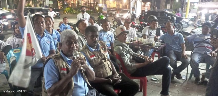 Nobar Posko Relawan-Penggalangan Prabowo-Gibran Digoyang Saudara Disabilitas