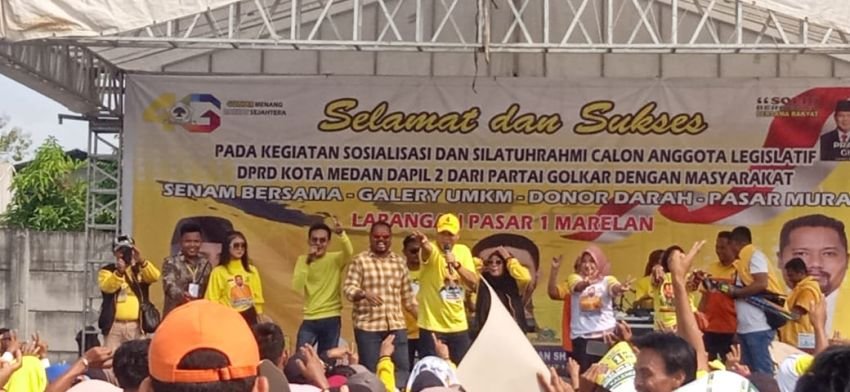 Ribuan Masa Hadiri Kampanye Akbar Helmax Alex Tampubolon di Marelan