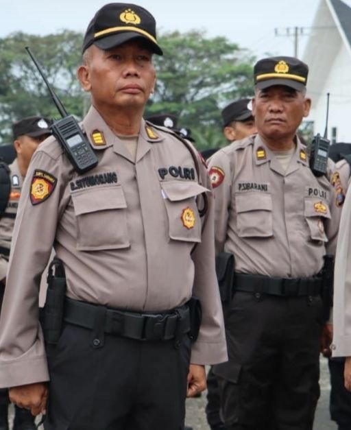 Polsek Helvetia Apel Pengamanan Pemilu 2024 di Lapangan Astaka