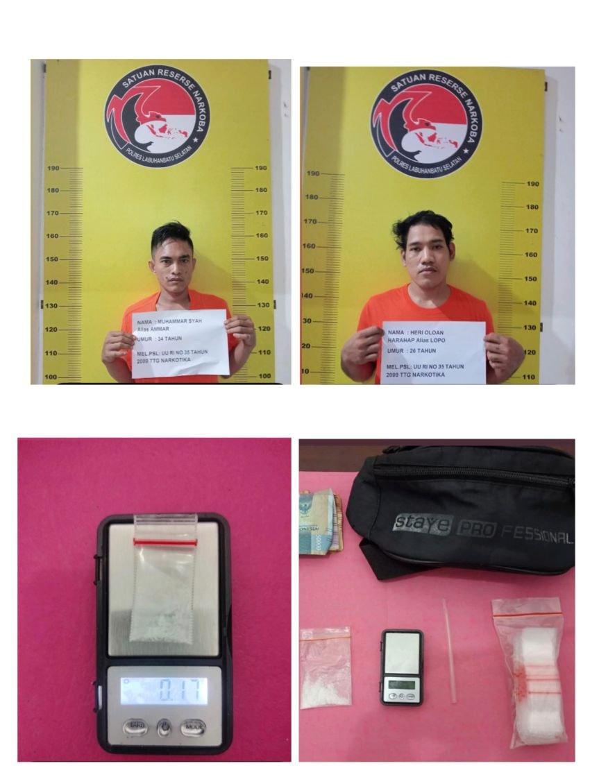 Sabu Barter Sparepart Motor, Dua Pengedar dan Pemilik Ditangkap Polres Labusel