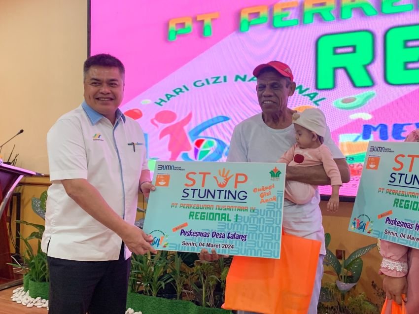 PTPN IV Regional I Dukung Program Pengentasan Stunting di Sumut Tahun 2024