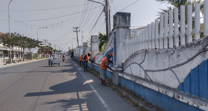 Kusam dan Kropos, Pagar Terminal Penumpang Bandar Deli Belawan Kembali Diperbaiki