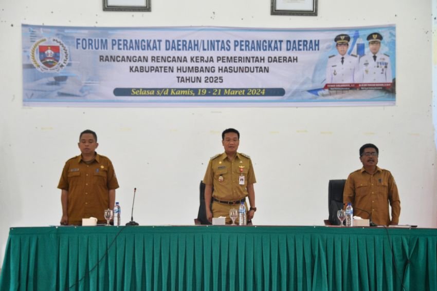 Wabup Humbahas Buka Forum Perangkat Daerah Tahun 2024