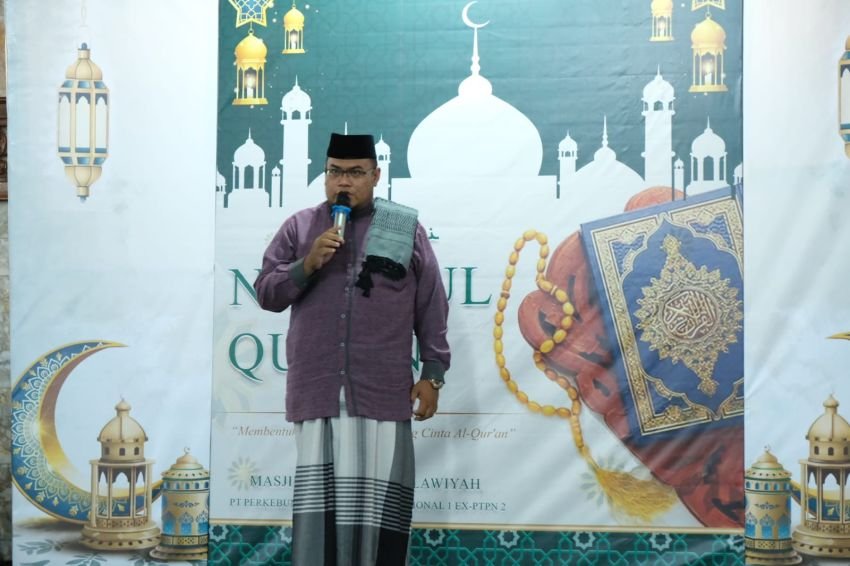 PTPN1 Regional I Peringati Malam Nuzulul Qur'an di Mesjid Ubudiyah Aulawiyah Tanjung Morawa