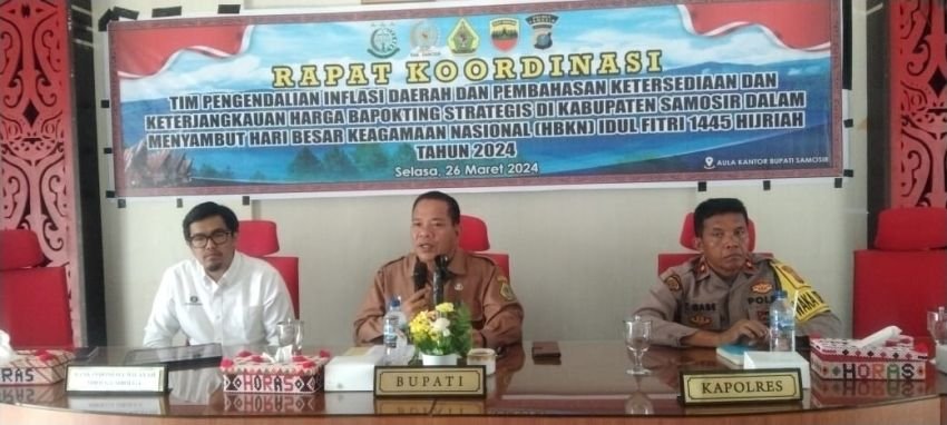 Jelang Idul Fitri 1445 H Pemkab Samosir Kerjasama dengan Bank Indonesia dan Bulog akan Laksanakan Pasar Murah
