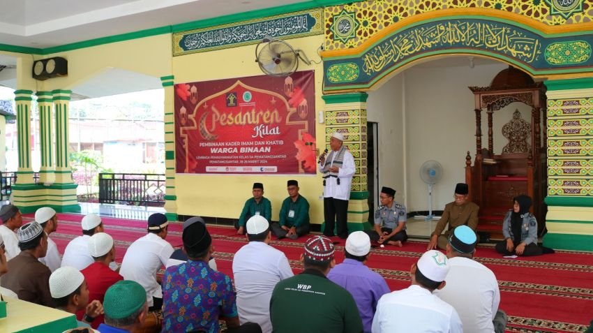 Lewat Pesantren Kilat, WBP Lapas Klas IIA P.Siantar Dibina Menjadi Kader Imam & Khatib