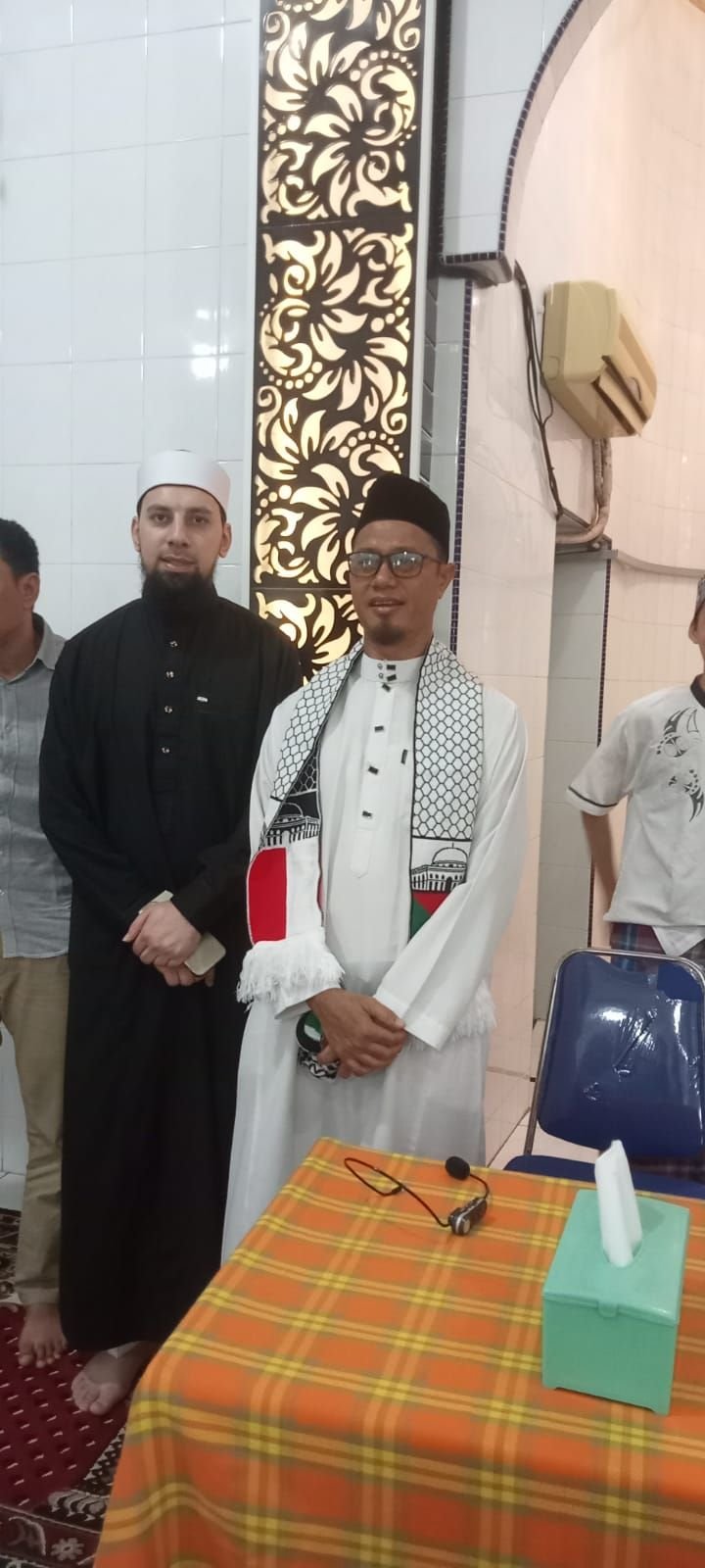 Syeh dari Gaja Palestina Syafari Ramadhan di Masjid Taqwa Tanjungbalai.