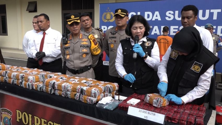 Musnahkan 53 kg sabu dan 10.000 Butir Ekstasi, Polrestabes Medan Selamatkan 540 Ribu Nyawa Manusia Dari Bahaya Narkoba