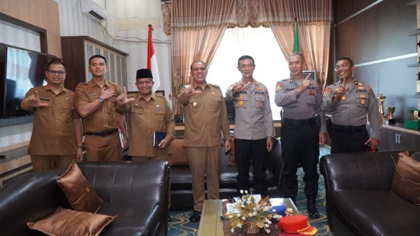 Ka. SPN Polda Hinai Sampaikan Program Kerja Dengan Pj Bupati Langkat