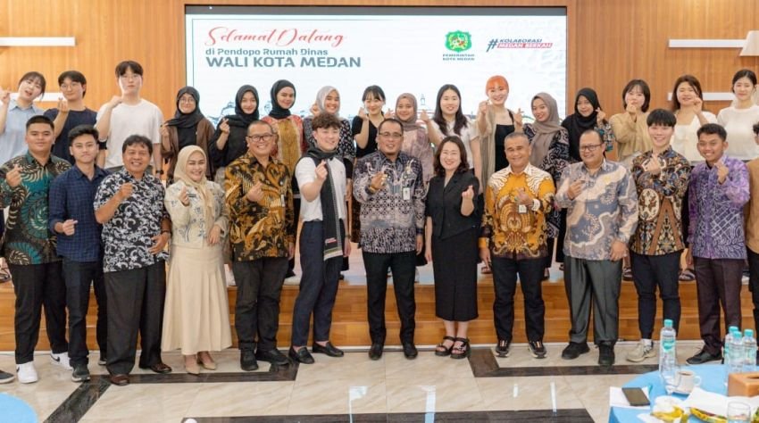 Temu Ramah dengan 12 Mahasiswa Gwangju, Aulia Rachman: Selamat Belajar dan Kenal Budaya Medan