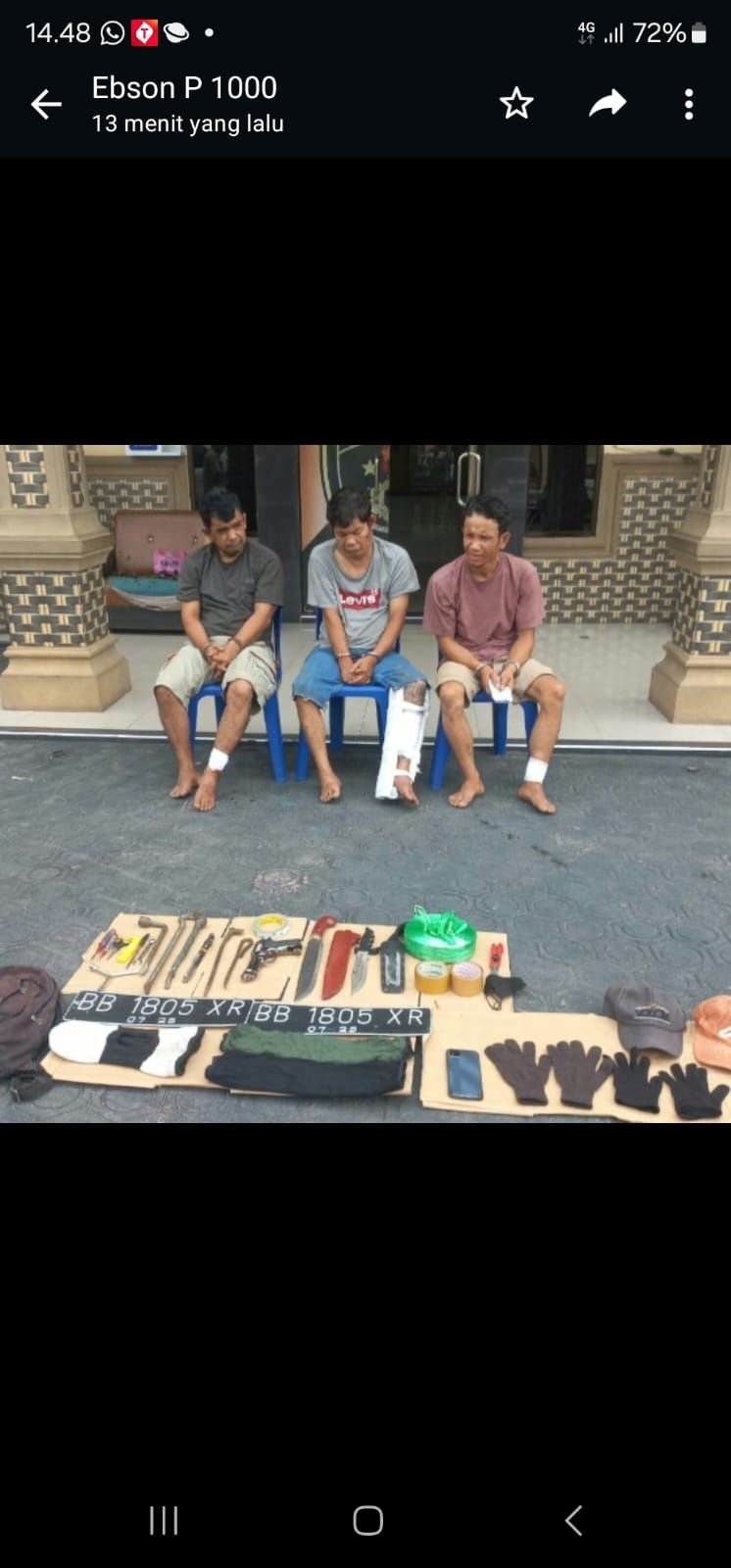 Mengaku Anggota Polri ,Tim Gabungan Poldasu dan Polres Batu Bara Ringkus 5 Tersangka Curas