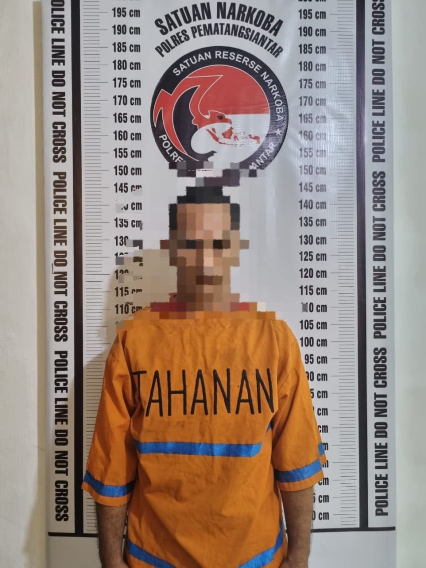 Resnarkoba Polres Pematangsiantar Ringkus Pria Simpan 5 Paket Sabu