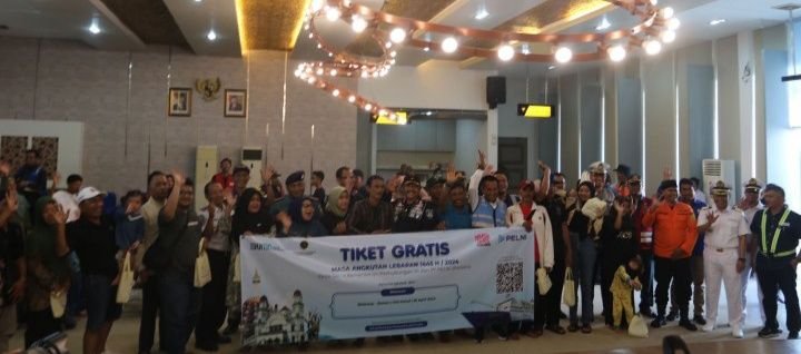 Pelindo Regional 1 Cabang Belawan Lepas Pemudik Gratis Arus Balik