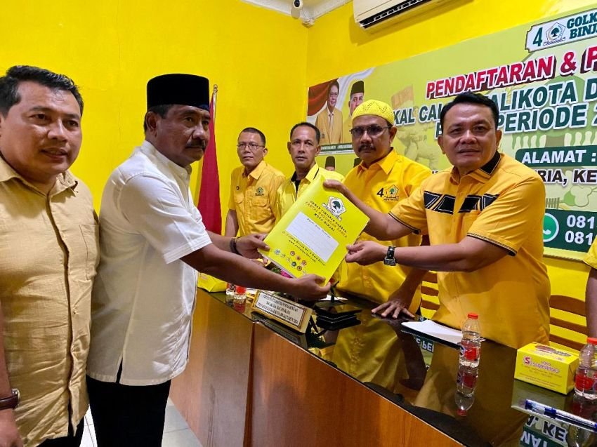 Pikada 2024, Amir Hamzah Kembali Mendaftar Ke Partai Golkar Binjai