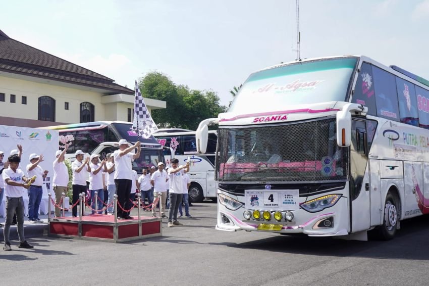BUMN PTPN IV PalmCo Regional 1 Berangkatkan 500 Pemudik ke Tujuh Kota di Sumatra