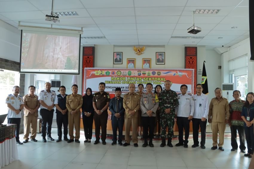 Rapat Koordinasi Lintas Sektoral, Kesiapan Operasi Ketupat Toba 2024 Polres Samosir