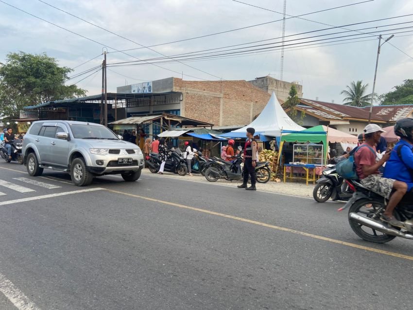 Sat Samapta Polres Batu Bara Giat Patroli di Pasar Tumpah