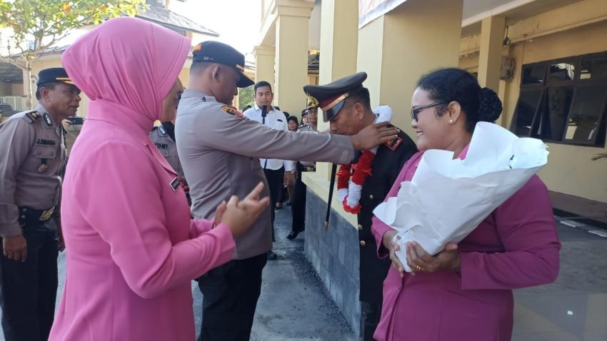 Polres Tanjung Balai Menggelar Upacara Pelepasan Wisudawan Purna Bhakti